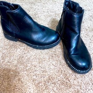 Girls sparkle leather boots size 13